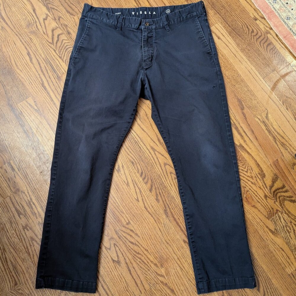 VISSLA Creators Port Chino Pant - Dark Navy Blue sz 36